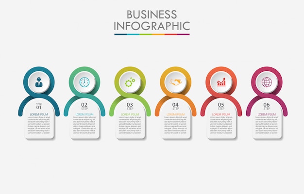 Prezentacja Biznesu Infografika Szablon