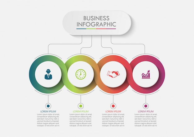 Prezentacja Biznesu Infografika Szablon