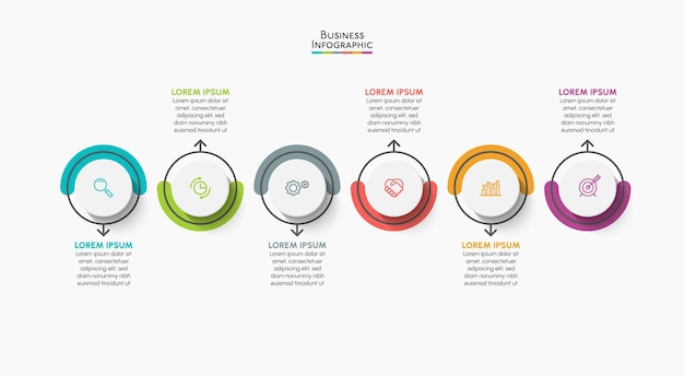Plik wektorowy prezentacja biznesu infografika szablon