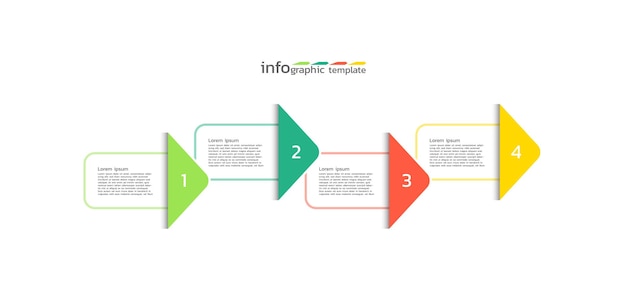 Plik wektorowy prezentacja infografika biznes koncepcyjny szablon banery