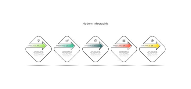 Plik wektorowy prezentacja infografika biznes koncepcyjny szablon banery