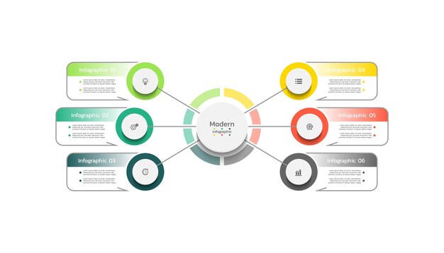 Plik wektorowy prezentacja infografika biznes koncepcyjny szablon banery