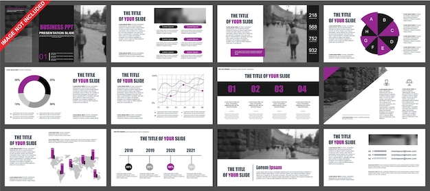 Plik wektorowy prezentacja powerpoint firmy slajdy szablony z elementów infographic.