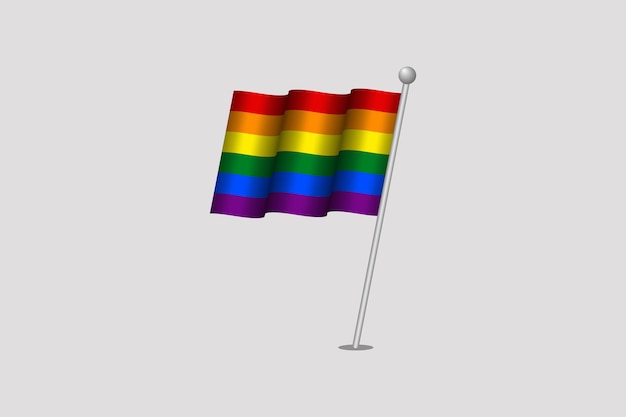 Plik wektorowy pride flags lgbt tęczowe logo projekt ikona wektor suistable pride day and month symbol