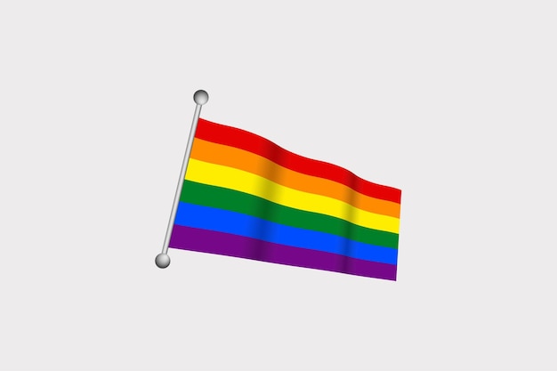 Pride Flags Lgbt Tęczowe Logo Projekt Ikona Wektor Suistable Pride Day And Month Symbol