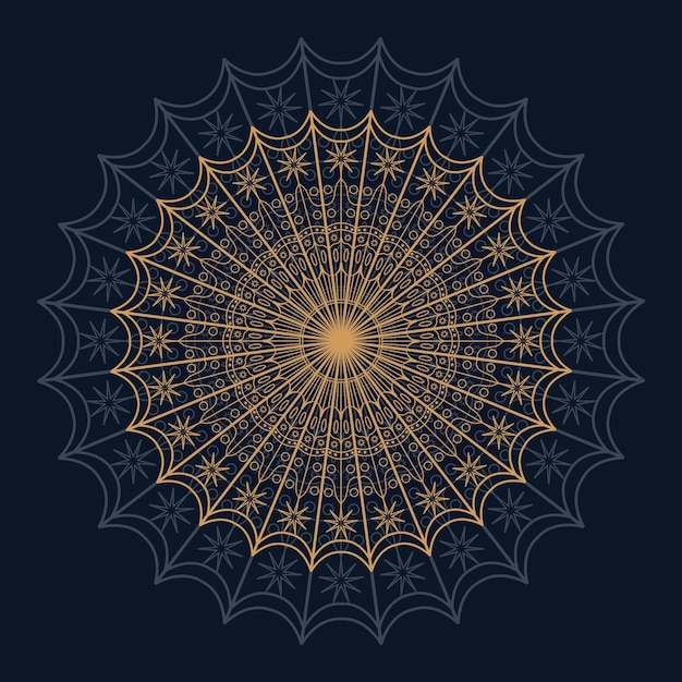 Printhappy Diwali Ozdobna Indyjska Mandala W Stylu Ilustracji Wektorowych