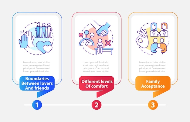 Problemy Z Szablonem Infografiki Prostokąta Dla Par Lgbt