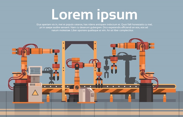 Produkcja Fabryczna Przenośnik Automatyczna Linia Montażowa Przemysł Przemysłowa Koncepcja Automatyki