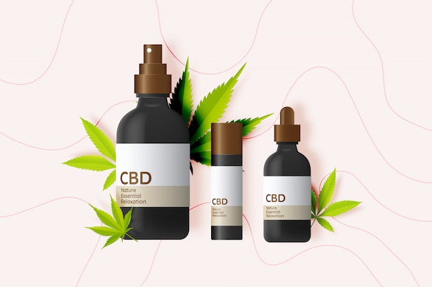 Produkt Cbd Z Liśćmi Kanabidiolu