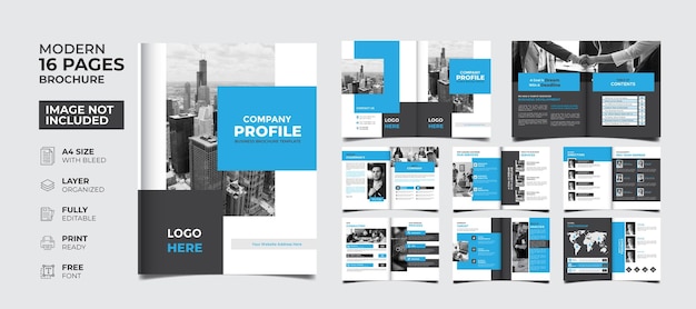 Plik wektorowy profesjonalna i kreatywna uniwersalna broszura biznesowa minimalistyczny szablon wydruku