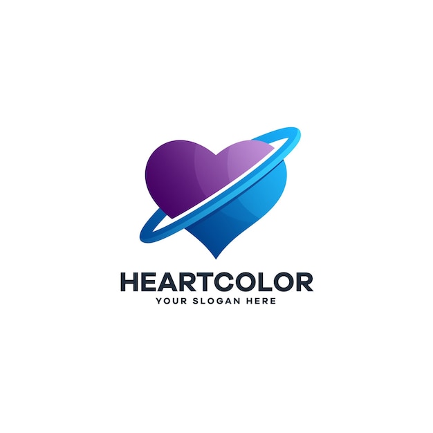 Profesjonalne logo gradientowe w kształcie serca