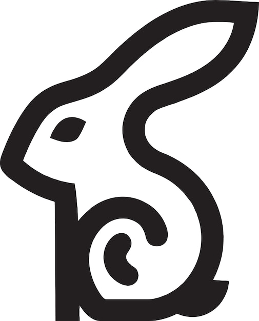 Plik wektorowy profesjonalne logo królika dla twoich usług