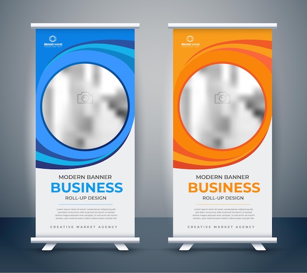 Profesjonalny Roll Up Stand Banner Szablon Projektu