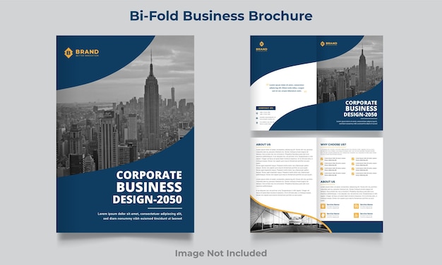 Plik wektorowy profesjonalny szablon broszury biznesowej bifold
