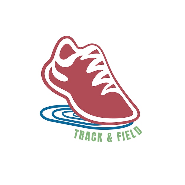 Profesjonalny szablon logo lekkoatletyki