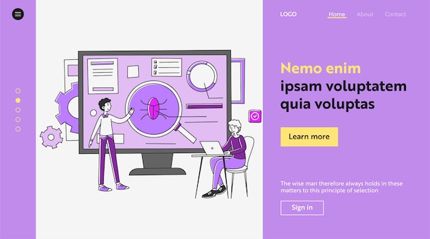 Programiści testujący nową aplikację