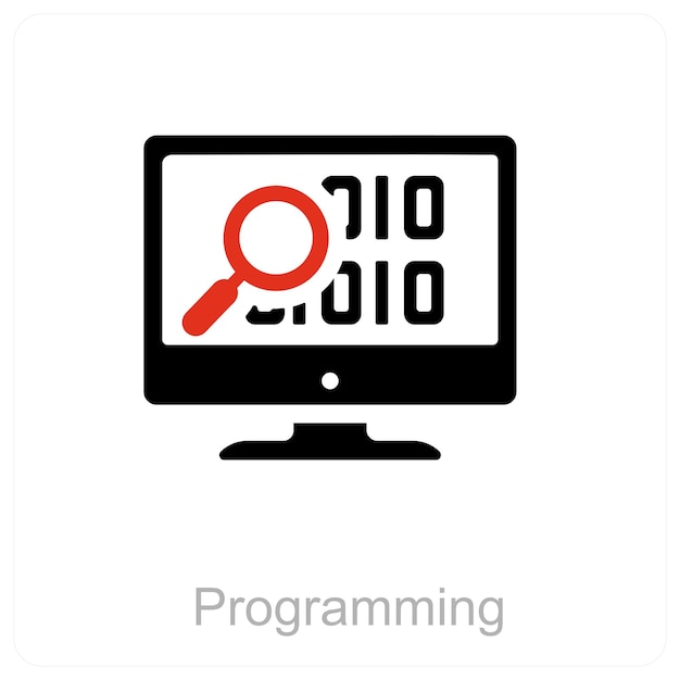 programowanie i koncepcja ikony dużych danych