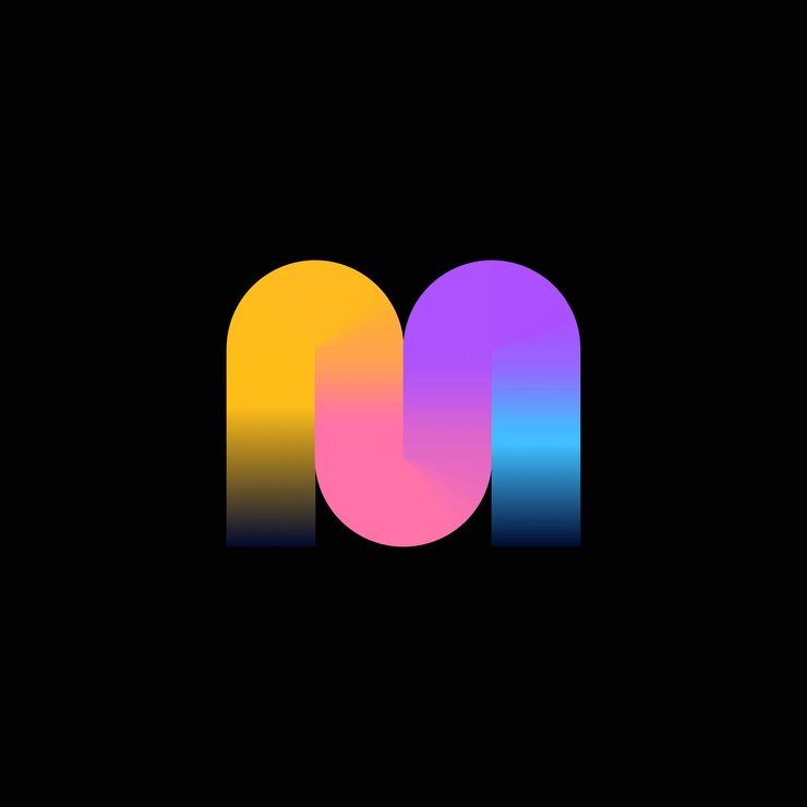 Wektor projekt abstrakcyjnego logo biznesowego vector m strock