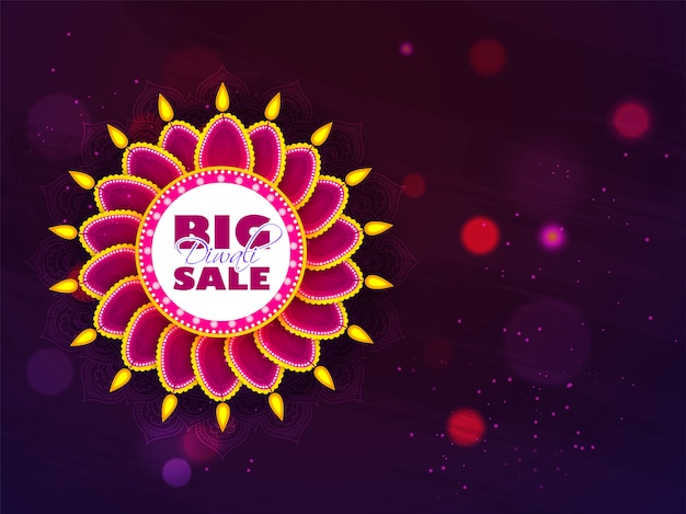 Projekt banera Diwali Big Sale.