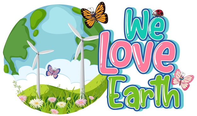 Projekt Banera Logo We Love Earth