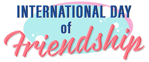 Plik wektorowy projekt banera międzynarodowego dnia przyjaźni