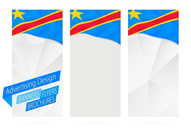 Projekt Banerów, Ulotek, Broszur Z Flagą Dr Kongo