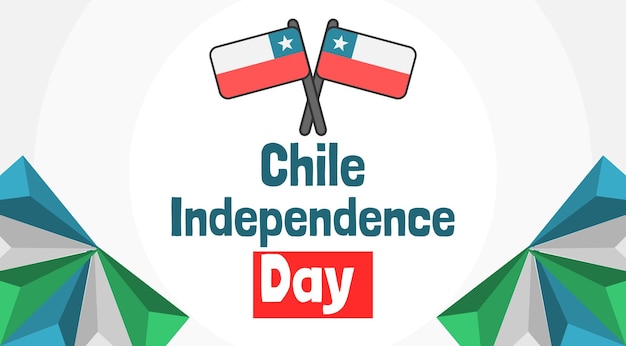 Plik wektorowy projekt baneru na dzień niepodległości chile