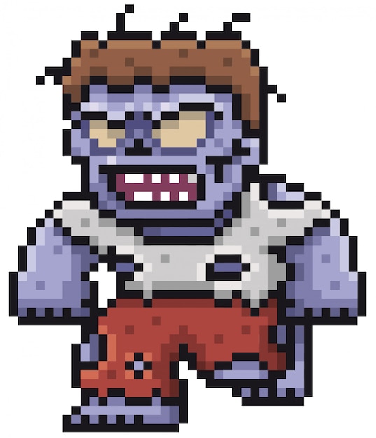 Projekt Cartoon Zombie Pixel