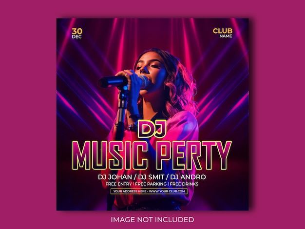 Projekt DJ-a na imprezie muzycznej