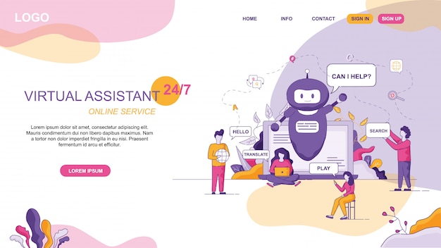 Projekt Dla Witryny Virtual Assistant Online