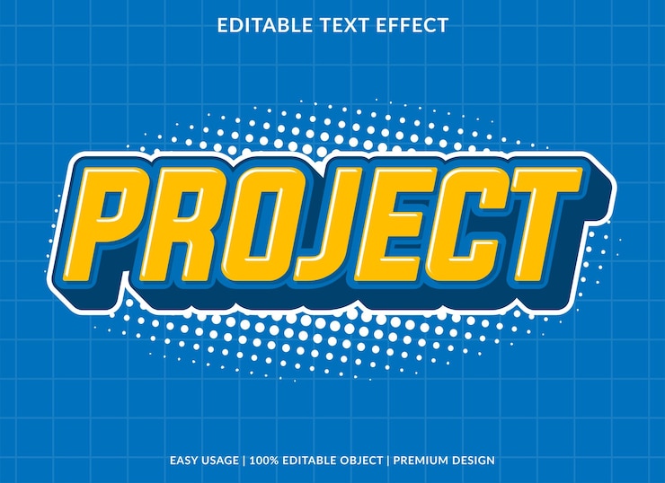 Wektor projekt edytowalny szablon efektu tekstu użycie dla stylu czcionki logo
