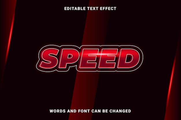 Projekt efektu tekstu Speed Glow