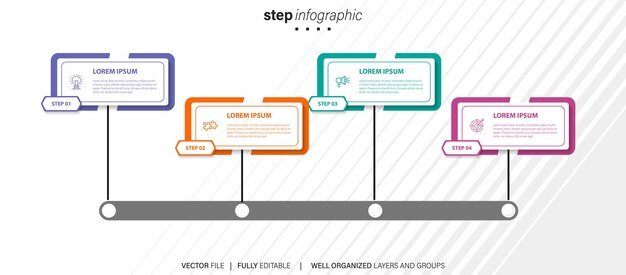Projekt elementów infograficznych wektorowych