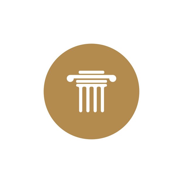 Projekt elementu symbolu szablonu wektorowego logo kolumny