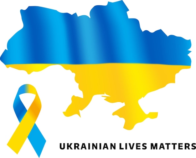 Projekt Flagi Ukrainy I Projekt Wstążki Ukrainy