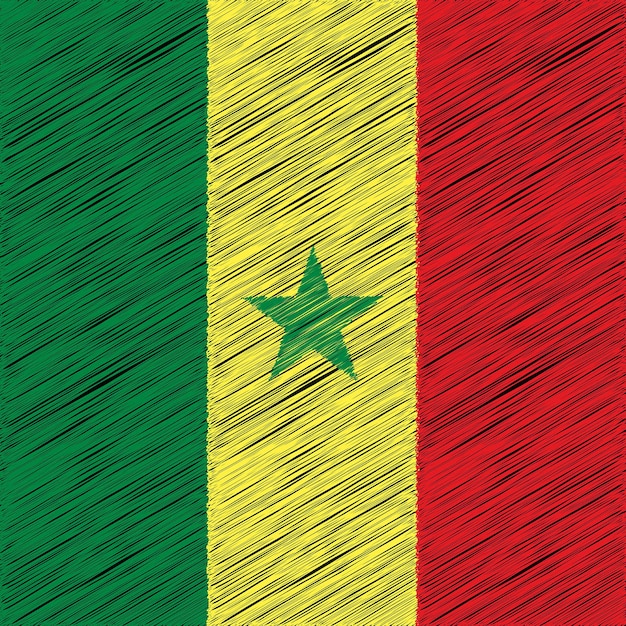 Projekt Flagi Z Okazji Dnia Niepodległości Senegalu 4 Kwietnia