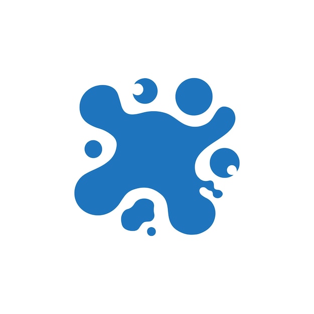 Projekt graficzny Blue Blob Splash Shape