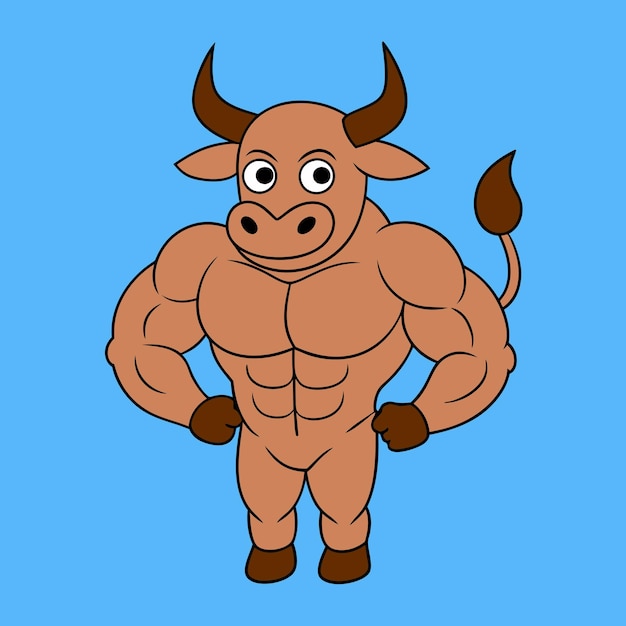 Projekt graficzny Muscular Bull Vector
