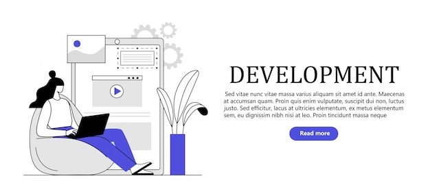 Projekt i programowanie reklamy landing page Projektant pracujący na komórce