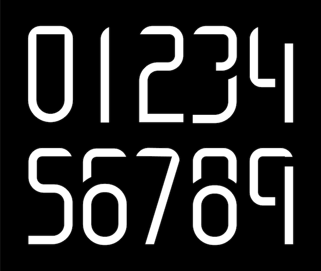 Projekt i typografia numerów na koszulce