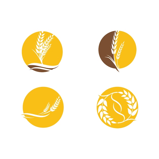 Projekt Ikona Wektor Rolnictwa Pszenicy