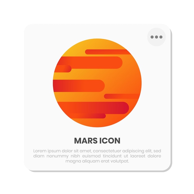 Projekt Ikony Gradientu Planety Mars