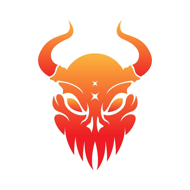 Projekt ikony logo demona