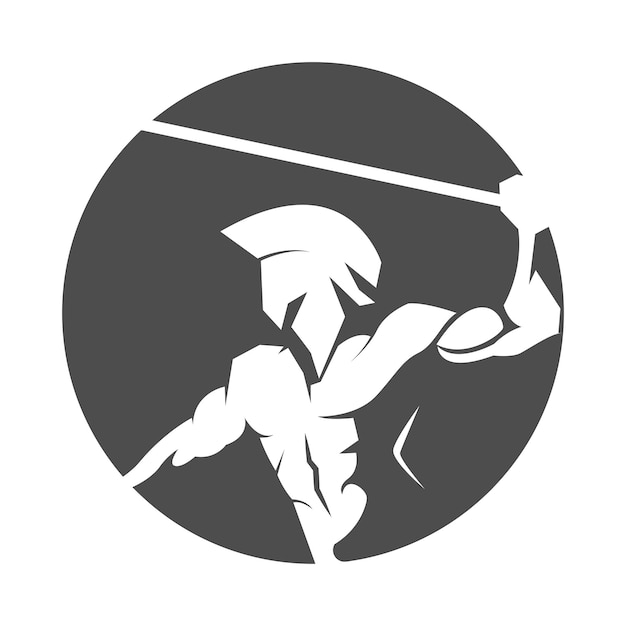 Projekt Ikony Logo Gladiatora