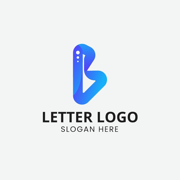 Plik wektorowy projekt ikony logo litery b kształt logo b nadaje się do logo firmy i ludzi projektowanie logo litery b
