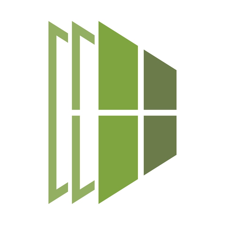 Wektor projekt ikony logo okna domu