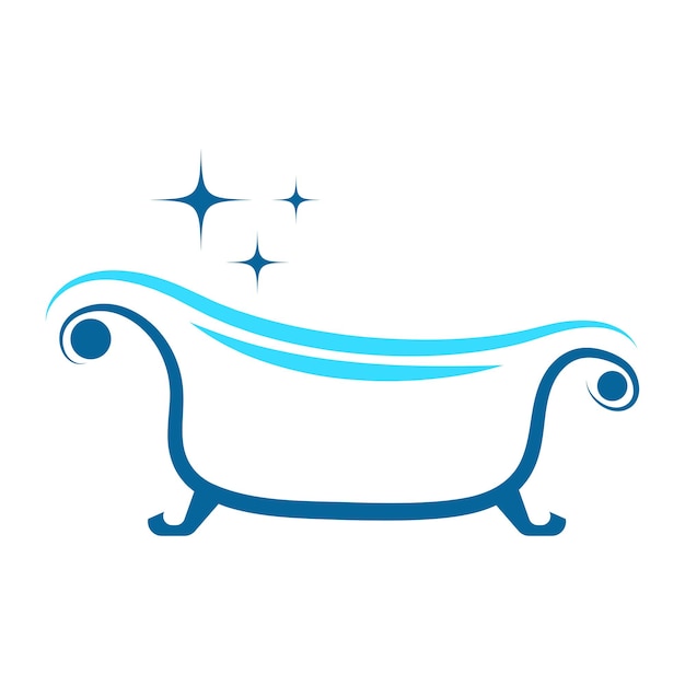 Projekt ikony logo wanny
