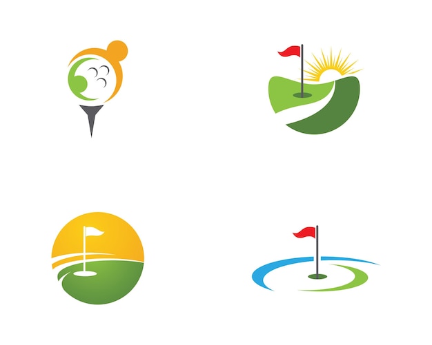 Projekt Ikony Szablonu Logo Golfa