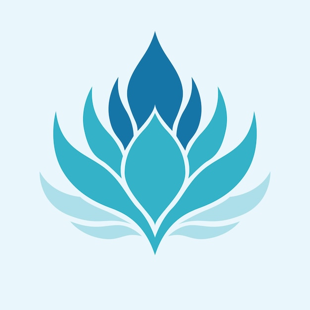 Plik wektorowy projekt ikony wektora kwiatu lotosu kwiatowy projekt logo