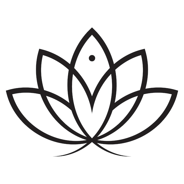 Plik wektorowy projekt ikony wektora ryb i lotosu kwiat płaska ikona
